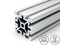 Aluminiumprofil 90x90S B-Typ Nut 10 (schwer), 10,34kg/m,...