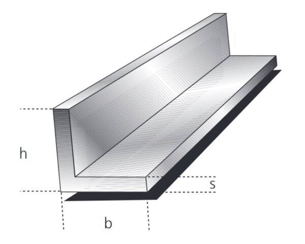 Winkelprofile gleichschenklig 50x50x3,0mm Aluminium EN AW-6060 T66 (AlMgSi0,5) 0,809kg/m, Zuschnitt 50-6000mm