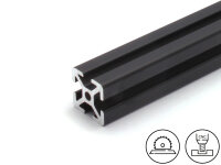 B-WARE | Aluminiumprofil schwarz 20x20L I-Typ Nut 5 ,...